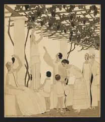 André Édouard Marty, Sotto il pergolato
