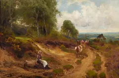 Antonio Fontanesi, Paesaggio con contadina e armenti