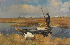 Barcaiolo sul Sile by Beppe Ciardi, sold Jun 2025