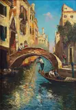 Charles Cousin, Rio veneziano con personaggi