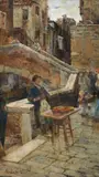 Alessandro Milesi, Venditore ambulante a Venezia