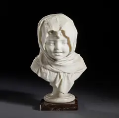 Antonio Argenti, Busto di bimba velata, sculpture