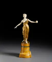Hans Keck, Fanciulla che gioca con la palla, sculpture