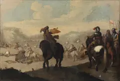 Aniello Falcone, Ambito di. Scena di battaglia