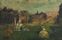 Emma Ciardi, Attribuito a. Meriggio al parco