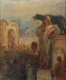 August-françois Gorguet, Attribuito a. Scena dell'antica Roma