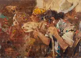 Riccardo Pellegrini, Scena con personaggi