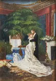 Edoardo Tofano, Attribuito a. Possibile bozzetto per 'Enfin…Seuls!' (Finalmente soli!)