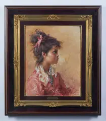 Clemente Tafuri, Ritratto di ragazza di profilo