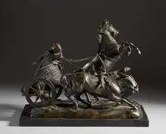 Giuseppe Ferrari, Biga romana, sculpture
