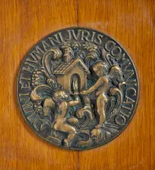 Publio Morbiducci, Medaglia 'Divini et Humani Juris Comunicatio', sculpture