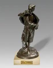 Achille D’Orsi, Nei modi di. Pescatorello con pipa, sculpture