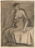 FIGURA FEMMINILE SEDUTA (1927) by Mario Sironi, sold May 2025