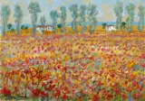 Michele Cascella, PAESAGGIO CON PAPAVERI