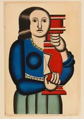 Jacques Villon - Fernand Leger, FEMME A LA CRUCHE, print (other)