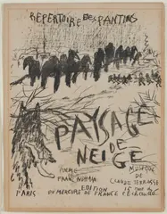 Pierre Bonnard, PAYSAGE DE NEIGE, print (other)