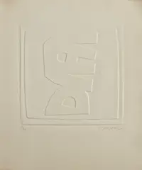 Giuseppe Capogrossi, RILIEVO BIANCO, print (other)