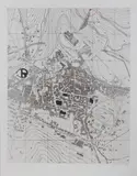 CITY MAP, PACKED FOUNTAIN AND PACKED TOWER, SPOLETO by Christo & Jeanne-Claude, print (other), sold May 2025