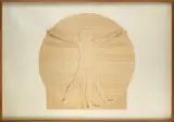 Mario Ceroli, SENZA TITOLO (UOMO VITRUVIANO), print (other)