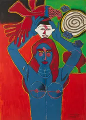 Guillaume Cornelis van Beverloo, FEMME AU MASQUE AFRICAIN II