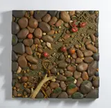 Piero Gilardi, MELETO SUL FIUME, sculpture