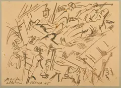 Emilio Vedova, STUDIO PER ALLARME (L'ALLARME NELLA STALLA)