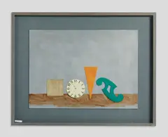 TEMPO CHE SI SPEGNE SENZA CALORE by Lucio Del Pezzo, sold Feb 2025