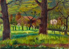 Gerardo Dottori, PAESAGGIO (BOSCO CON CASOLARI)