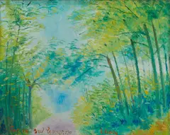 AUTUNNO SUL GENEROSO-STRADA SUL GENEROSO by Umberto Lilloni, sold Feb 2025