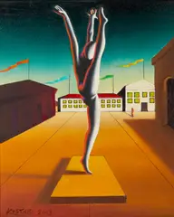 A WEDDING IN SOLITUDE by Mark Kostabi, sold Feb 2025