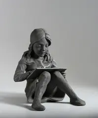 Simone Benedetto, ALONE GIRL, sculpture