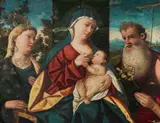 Francesco Rizzo da Santacroce, Madonna con Bambino e San Caterina d'Alessandria e San Girolamo