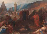 Nicolas-Pierre Loir, Attribuito a. Adorazione del Vitello d’oro