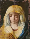 Scuola di. Madonna orante by Giovanni Battista Salvi Detto Il Sassoferrato, sold Jun 2025
