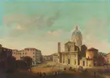 Francesco Battaglioli, Veduta di Piazza Duomo, Brescia