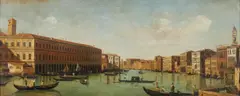Canaletto, Nello stile di. Veduta del Canal Grande dal ponte di Rialto
