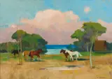 Renato Natali, Cavalli al pascolo (Maremma)
