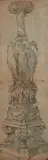 Da un modello di. Veduta in prospettiva di un candelabro antico di marmo di gran mole by Giovanni Battista Piranesi, sold Feb 2025