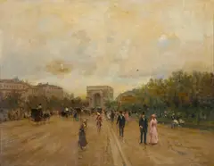 Pietro Scoppetta, L'Avenue des Champs-Élysées a Parigi
