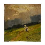 Lorenzo Delleani, Paesaggio con figure