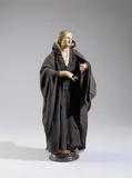 Figura femminile da presepe in terracotta, legno e tessuto by Scultore Napoletano Del Xix Secolo, sculpture, sold Feb 2025