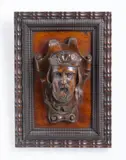 Étienne Mélingue, Scultura in legno raffigurante volto di gusto neo rinascimentale, sculpture