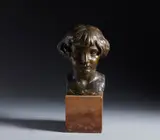 Michele Guerrisi, Attribuito a. Testa di fanciullo, sculpture