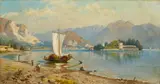 Giovanni Battista Ferrari, Veduta del Lago Maggiore con l'Isola Bella