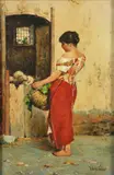 Vincenzo Caprile, Fanciulla con pecore