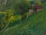Arnaldo Soldini, Paesaggio montano con baita