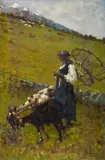 Francesco Filippini, Pascolo di montagna con contadina e capre