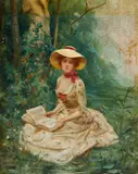 Fabio Fabbi, Gentildonna che legge in un parco
