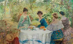 Ulisse Caputo, Conversazione in giardino