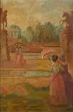 Pio Semeghini, Gentildonne in un giardino